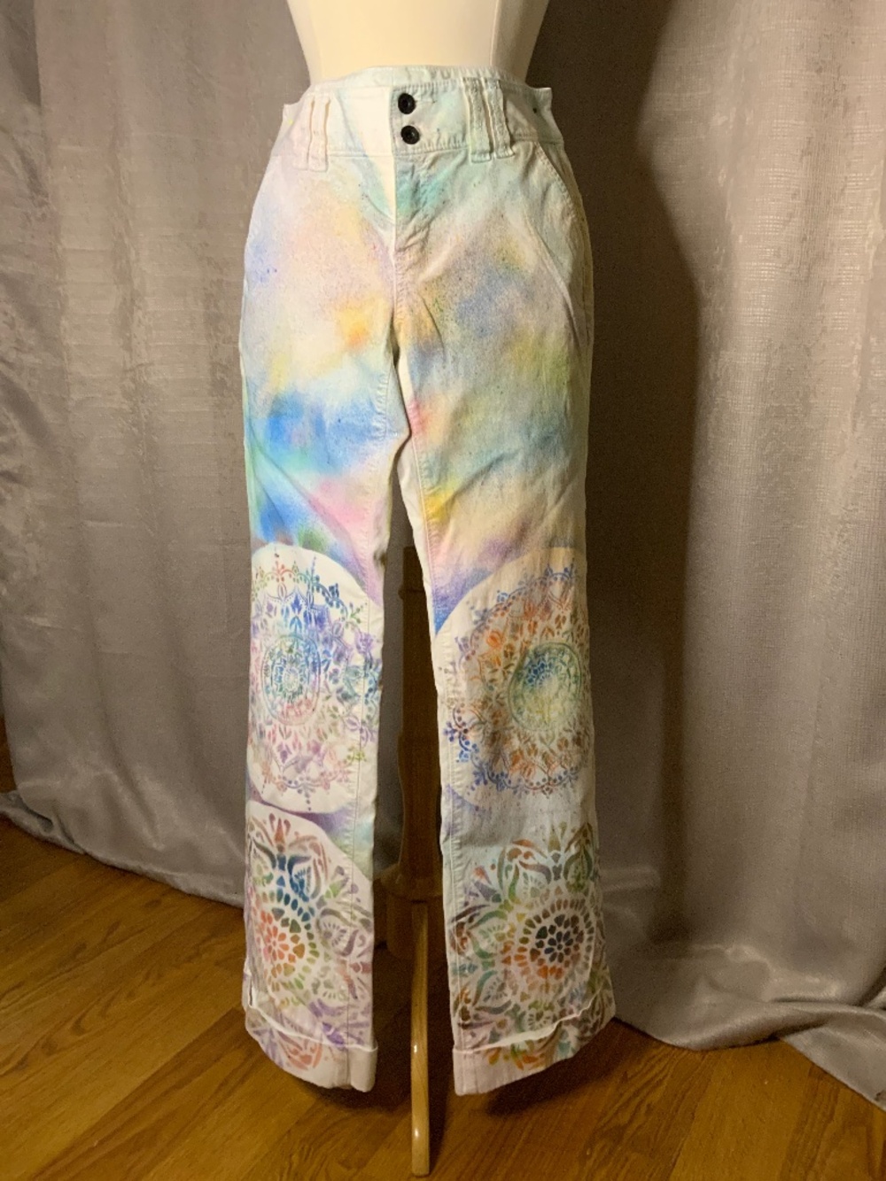 Totally Zen BR Wide Leg Painted Pants